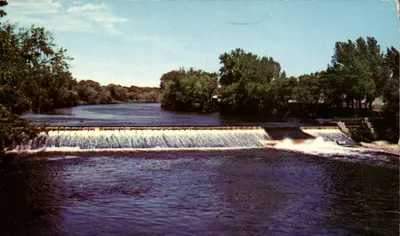 DAM ON THE RUM RIVER — Minneapolis, Minnesota — Pub. by St. Marie's Gopher News Co. P3922