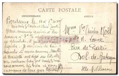 Bordeaux — O Monumento dos Girondinos e o Cours do Maréchal-Foch — Editor 88 — Verso