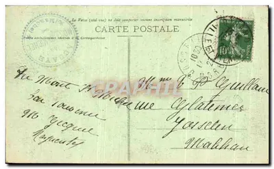 Monte-Santo-Michel — Grande Maré em um Dia de Tempestade — J.P. 118 — Edição Especial na Abadia — Verso