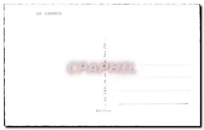Tarjeta postal antigua Lisieux — Reverso