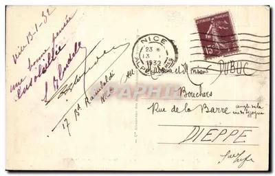 NICE - Promenade des Anglais i Palais de la Jetée — Stara pocztówka nr 419, wydawca ARA — Rewers