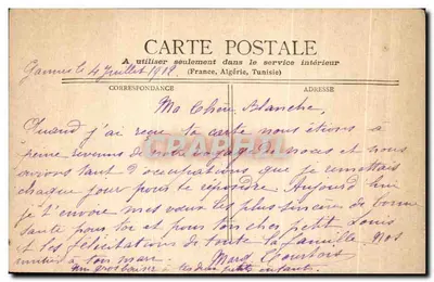 Nice - Quai du Midi - Les Ponchettes — wydawca Starck & Cie, numer seryjny nie widoczny — Rewers