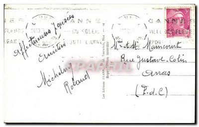 Cannes — Widok z nowych ogrodów — Wydawnictwo Frank, nr 24 — Rewers