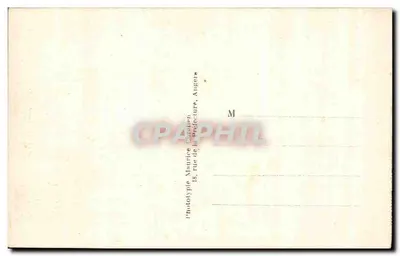 Angers — L'Hôtel-Dieu — Wnętrze kaplicy; malowidło w tle jest autorstwa Lenepeu i przedstawia konsekrację kaplicy przez ks. Angebaulta, 30 listopada 1854 — Rewers