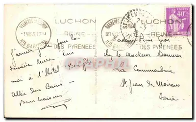 Luchon — Zespół termalny — Centralne Pireneje — n°307 — wydawca LF — Rewers