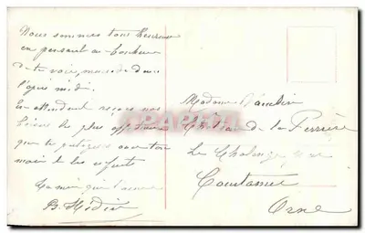 Joven — peinado ondulado con gran lazo — sello de 10c República Francesa — Reverso