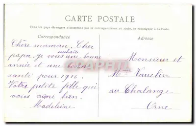 Chiens et sanglier — dessin à l'encre — sans éditeur ni numéro — Rewers