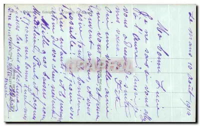 Godzina wyjścia — scena wojenna — wydawca R.M. Astellani, nr 10 — Rewers