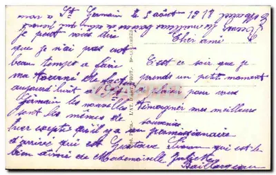 Para zakochanych w ramie lian — La Voix du Lierre — wydawca nie widoczny — Rewers