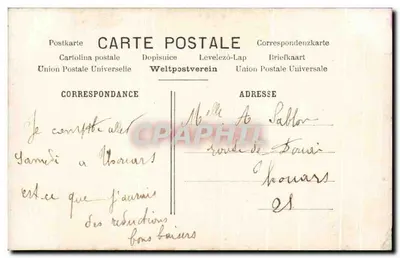Casal em traje de casamento — Paris — editor Paris, n° 0573 — Verso