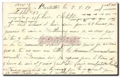Casal jovem apaixonado — cena romântica — editor DIX, Paris, n° 2002/3 — Verso