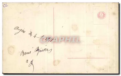Młoda kobieta z ptakiem w klatce — scena ogrodowa — wydawca C.C.S. n°2734/2 — Rewers