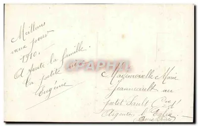Para w stroju ślubnym — wydawca Haurouse Année, nr 4362 — Rewers