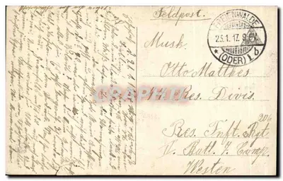 Portrait de jeune femme — profil — éditeur 'C. P. A. PHIL' n° 705/5 — Verso