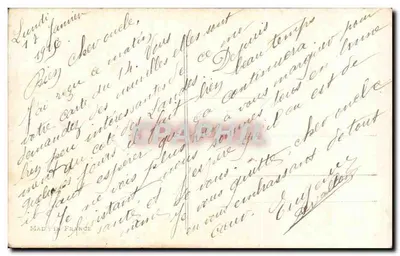 Jeune femme tenant des roses — paysage rural — Mésange, n°121 — Verso