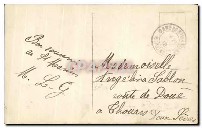 Kobieta z gołębiem — wydawca REX n°4155 — datowana 1907 — Rewers