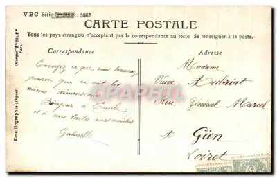 O VERÃO — Colheita de Flores dos Campos — Marca 'ÉTOILE' Paris — Verso