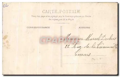 Jovem mulher sorridente — carta postal colorida — M. P. Buquet, Paris, n° 595 — Verso