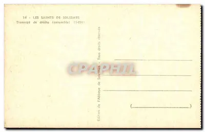 Abadia de Solesmes — Transepto da direita (conjunto) — Edição da Abadia de Solesmes — Verso