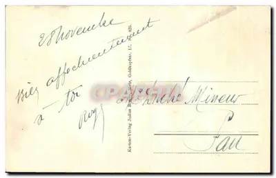Metz — An der Mittelbrücke — Karten-Verlag Julius Berger, Metz, No. 825 — Achterkant