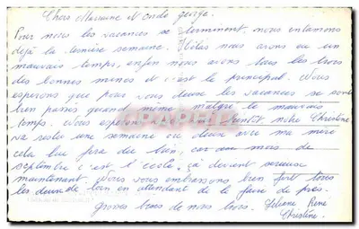 Zamek w Sarrebruck — widok z drogi otoczonej drzewami — wydawca nieznany — Rewers