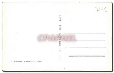 Luchon - Spadzista Pique — wydawca REAL-PHOTO C.A.P. PARIS, nr 441 — Rewers