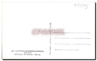 L'Hospice de France — Luchon-Superbagnères — APA — Rewers