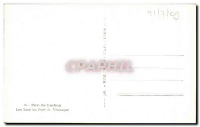 Jeziora Port de Venasque — Okolice Luchon — wydawca « REAL PHO » — Rewers