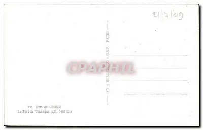 O Portinho de Vénasque — env. de Luchon — editor CAP — Verso