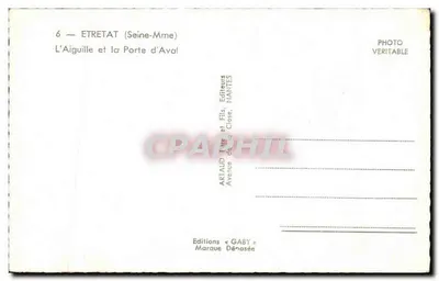 Étretat — A Agulha e a Porta de Aval — Gaby — Verso