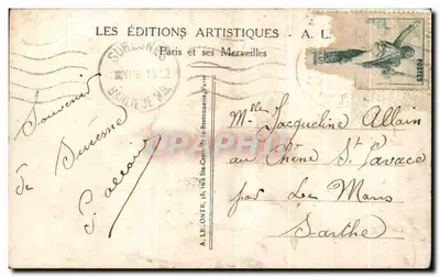 Paris - La Rue de Rivoli - Rivoli Straße - A. L. — Rückseite