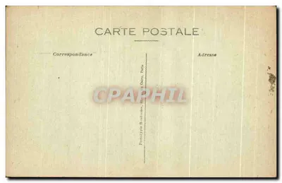 Bilhete postal antigo Laroche Posay O Ponte Suspensa e a Estrada de Yzeures — Verso