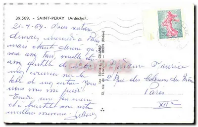 Saint-Peray e as Ruínas de Crussol — Vivarais — Les Éditions Cellard — Verso