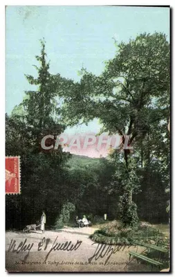 Vichy e seus arredores — Entrada da Gruta da Areia — Editor: C. L. B. (ou similar) — Número de série ilegível