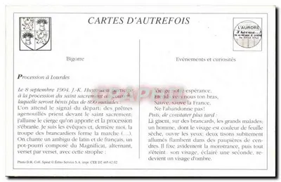 Lourdes - A Multidão na Esplanada — Fototipia Ladouche, n° 422 — Verso