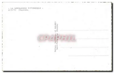 Chaumière — Normandia malownicza — Wydawnictwo Normandzkie Saint-Pierre-le-Monche — Rewers