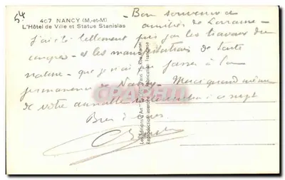 Nancy — Hotel de Ville i Statua Stanislas — Yvon — Rewers