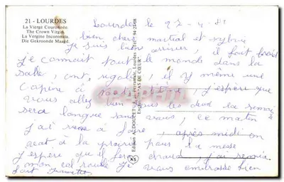 Lourdes — Matka Boża Znakowana — Wydawnictwo AS DE CŒUR, nr 21 — Rewers