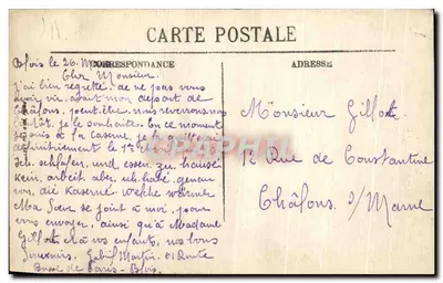 Blois — El Castillo. Fachada de Francisco I — LL. N° 247 — Reverso
