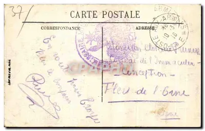 Amboise — Ogólny widok w kierunku Zamku — LL. — N° 63 — Rewers