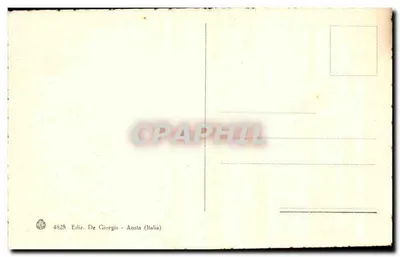 Aosta - Cloister of the Orsoline College — Publisher De Giorgis, No. 4825 — Back