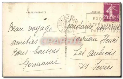 Bordeaux — O Grande Teatro — C. B. — Verso