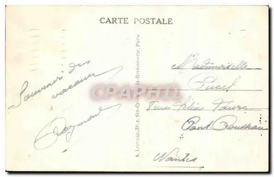Paris - A Place de la République — editor Graphtil, n° 167 — Verso