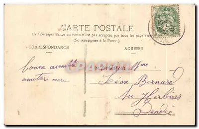 NUEIL-les-AUBIERS - La Flèche — éditeur Lib. Pineau. Les Aubiers — Verso