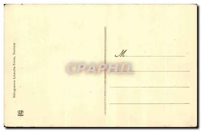 Pau - Het Kasteel - Uitzicht van het Westen — Héliogravure Labouche Frères, n°47 — Achterkant