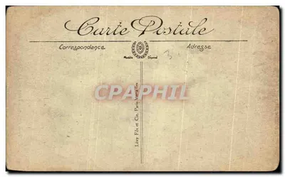 Antika kartpostal Bourg Kilise de Brou La Nef — Arka yüz