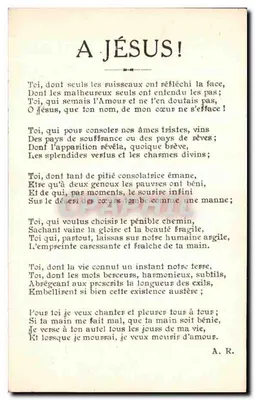 BONTÉ DE JÉSUS para a Cananéia — A. Raynal Pinxit — Verso