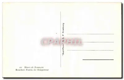 Festim do Imperador — Museu de Besançon — C.A.P. Strasbourg — Verso