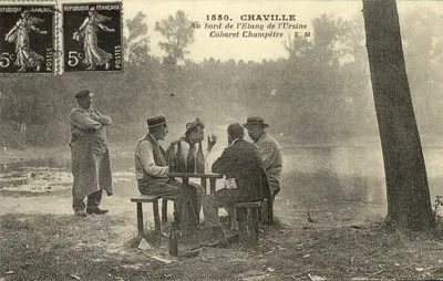 Chaville — Cabaré campestre na margem do lago da Ursine — Editor E.M.