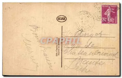 Rocroi — O Monumento — Editor Charles Toulmier, número de série não visível — Verso